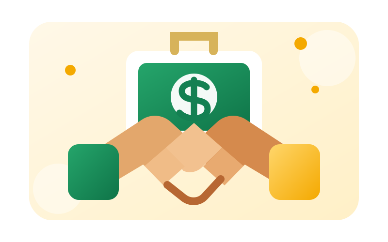 Customer and driver offer illustration